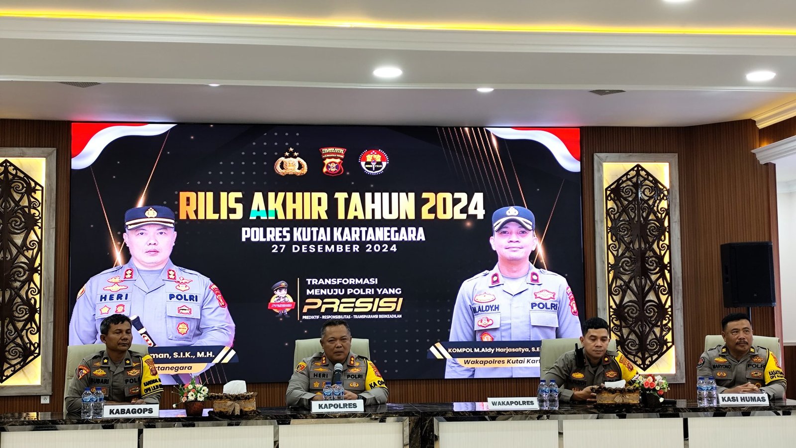 Kapolres Kukar Paparkan Pencapaian Kinerja dan Penanganan Kasus di 2024