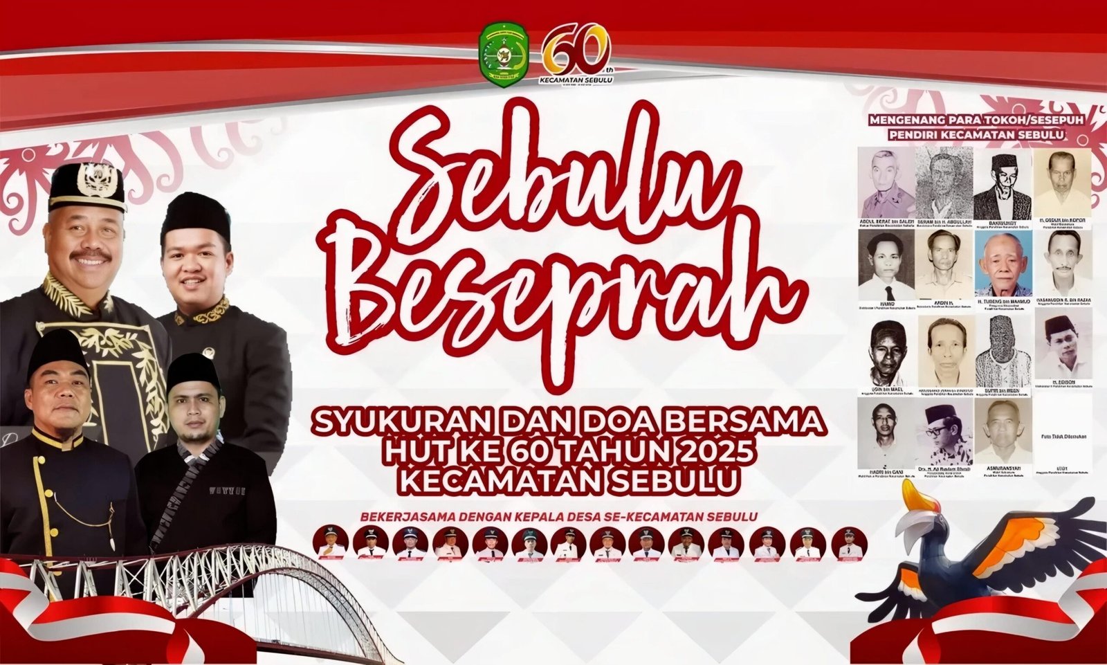 Pemerintah Kecamatan Sebulu Akan Gelar Beseprah dan Doa Bersama dalam Rangka HUT ke-60