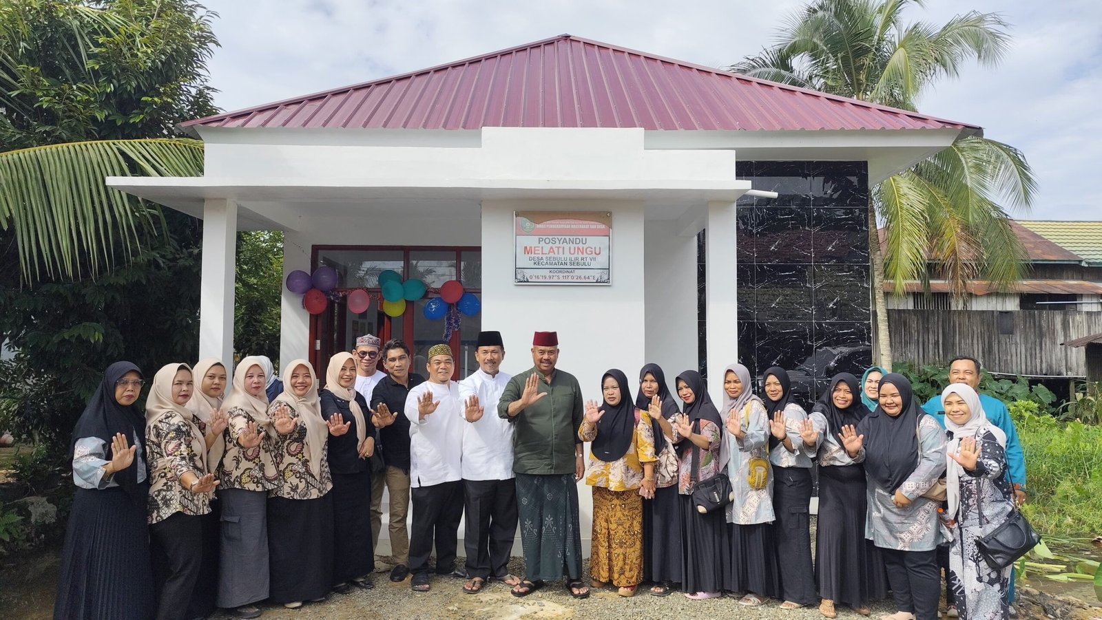 Bupati Kukar Resmikan Dua Posyandu di Desa Sebulu Ilir