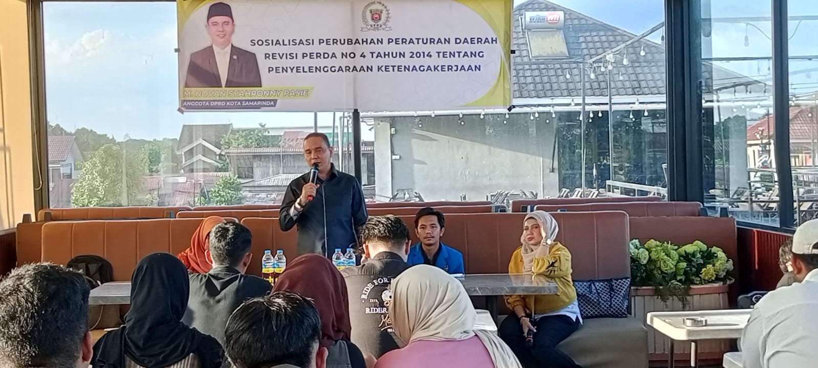 Ketua Komisi IV DPRD Samarinda Sosialisasikan Perubahan Perda Ketenagakerjaan