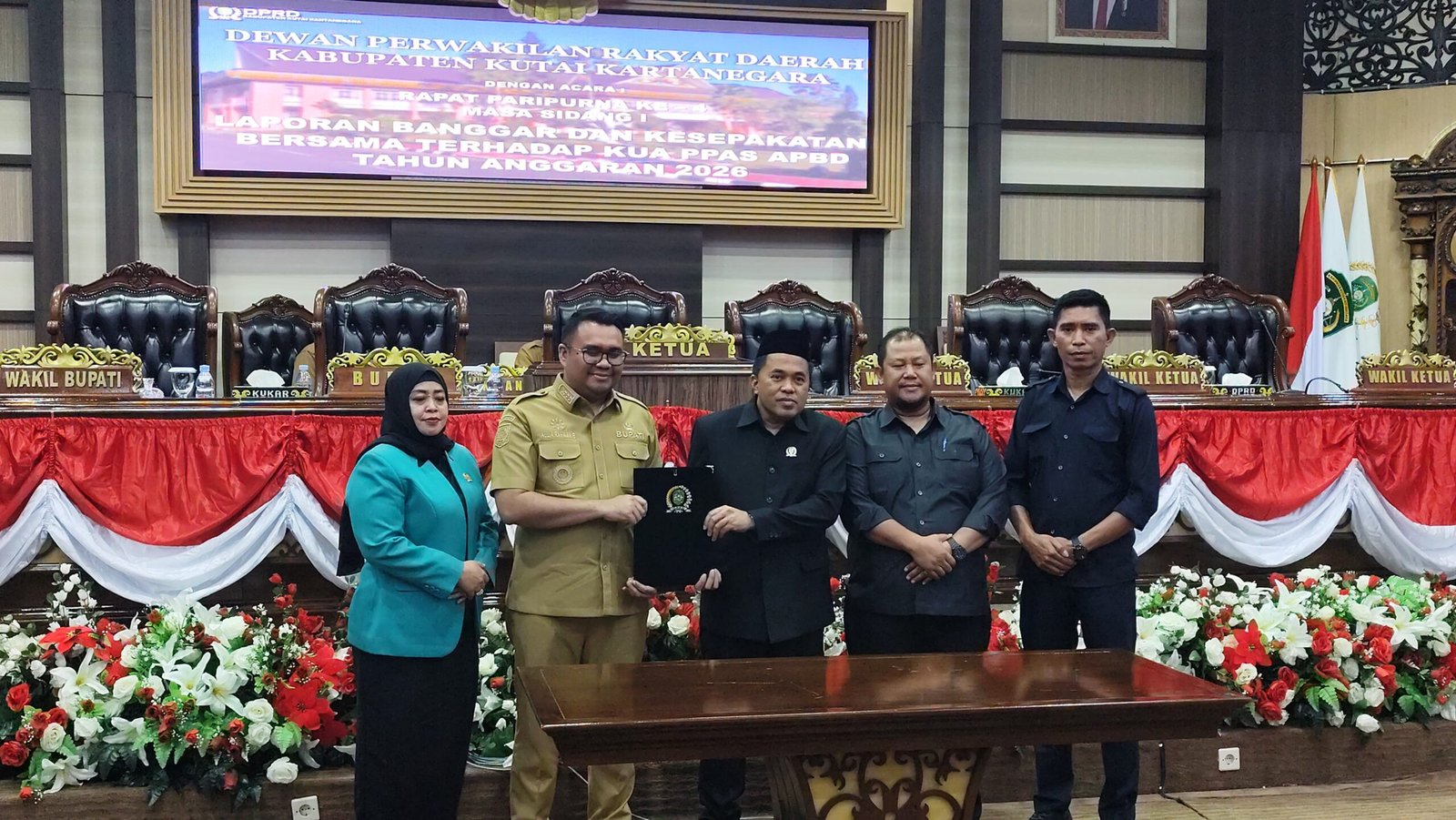 DPRD dan Pemkab Kukar Ketok Palu KUA PPAS APBD 2026 Senilai Rp7,5 Triliun