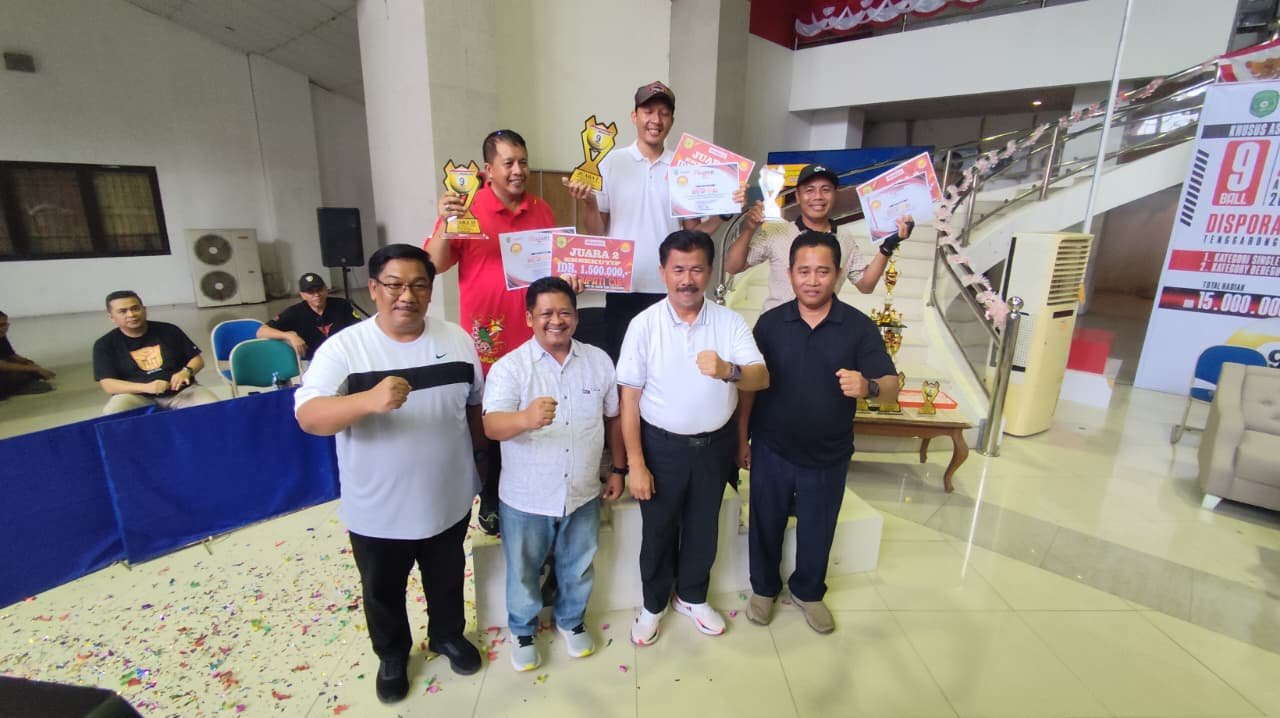 Sekda Kukar Tutup Kejuaraan Biliar Bupati Cup Antar OPD 2025