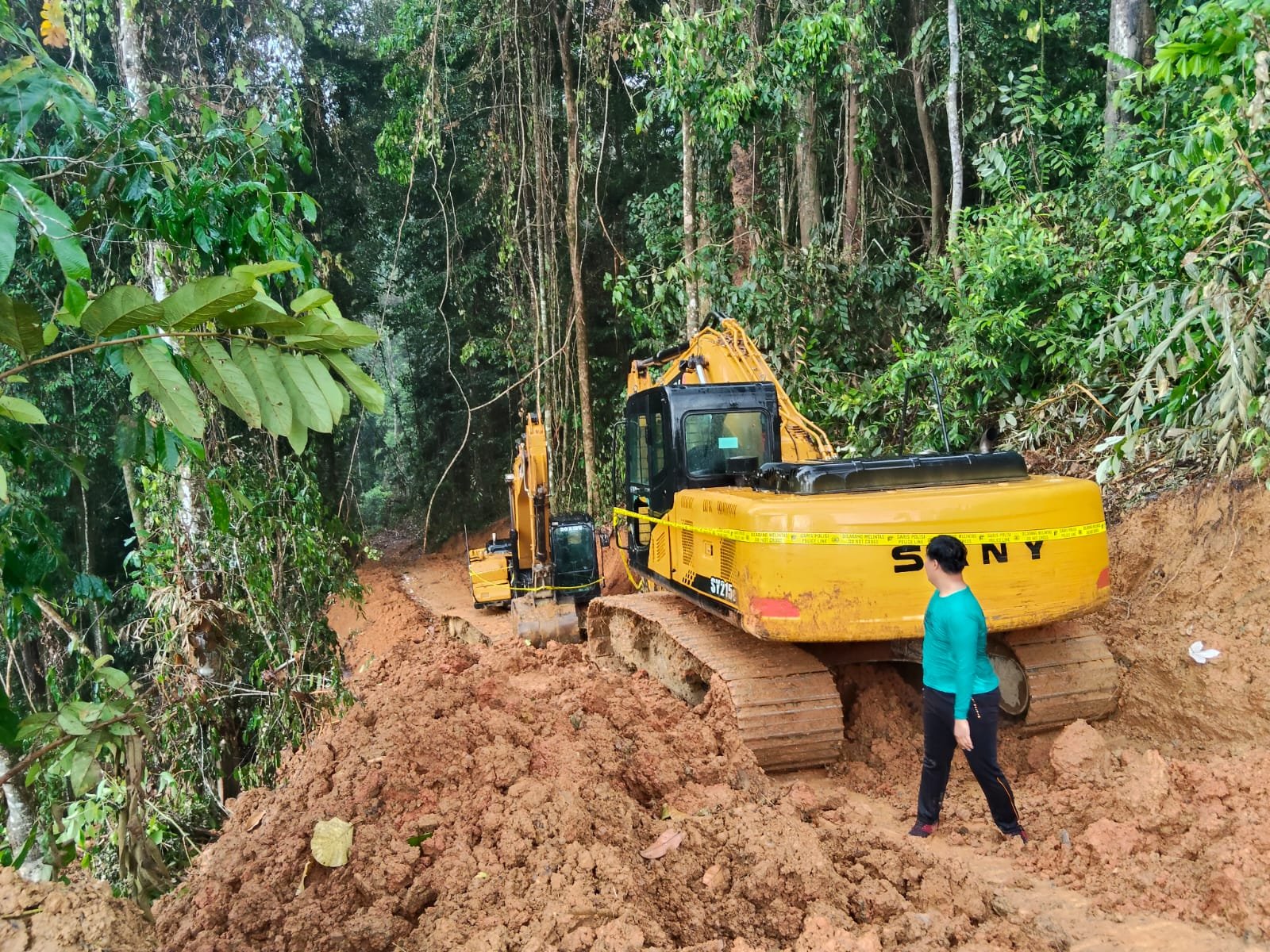 Tambang Emas Ilegal di Desa Sidomulyo Digerebek Polsek Tabang