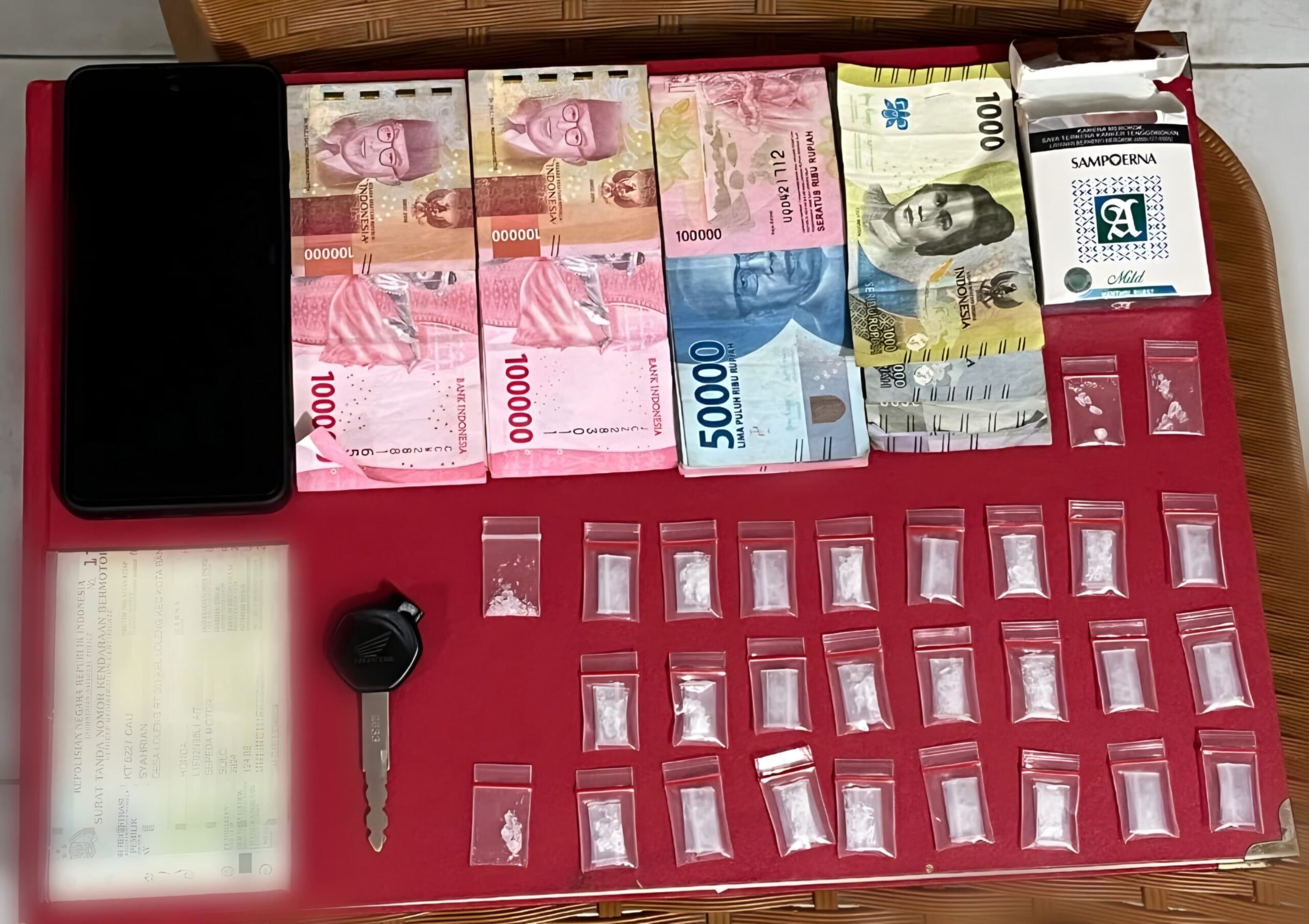 Pengedar Sabu di Desa Loleng Dibekuk Polsek Kota Bangun