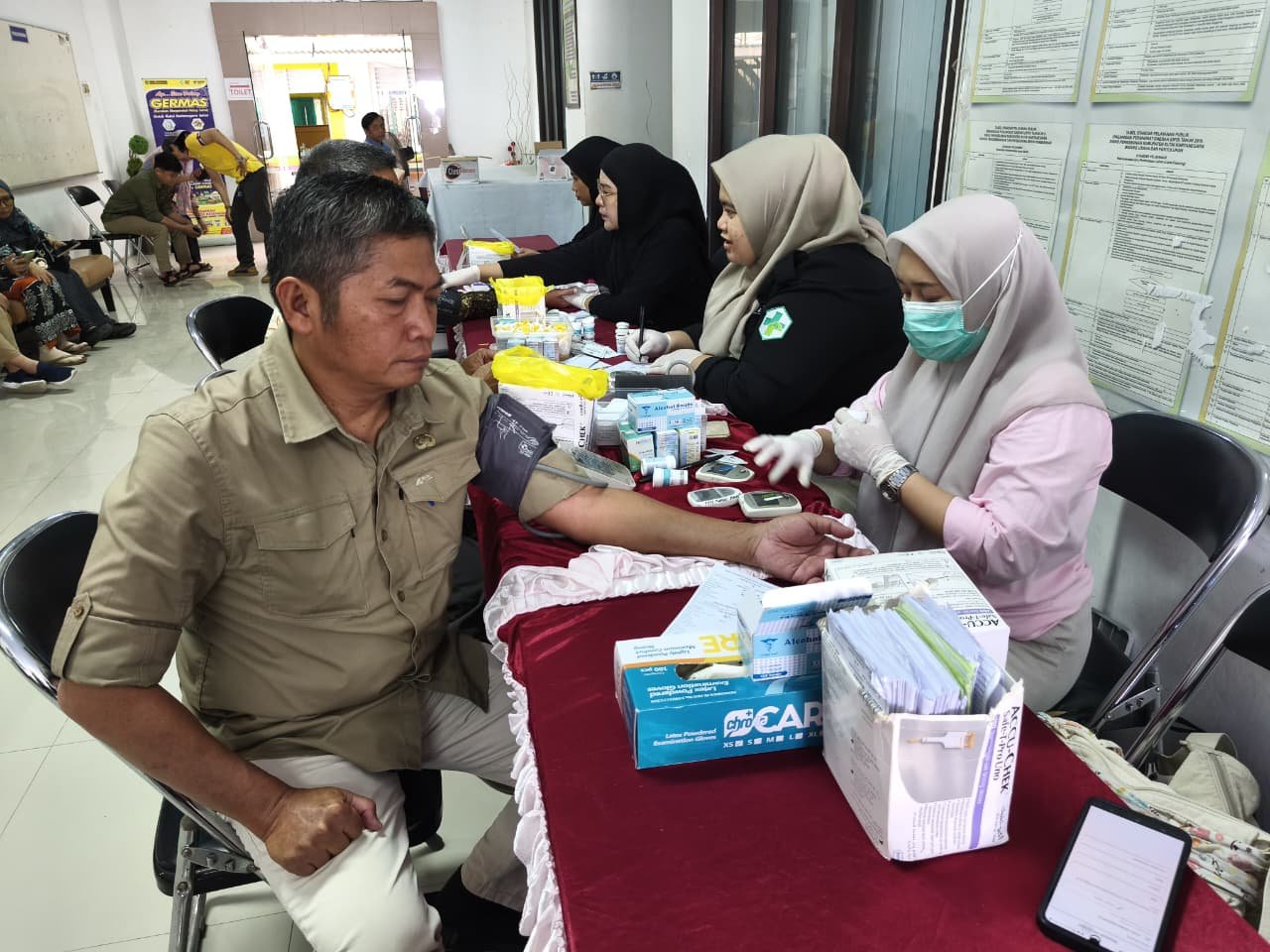 ASN Disbun Kukar Jalani Skrining PTM untuk Cegah Penyakit Tidak Menular