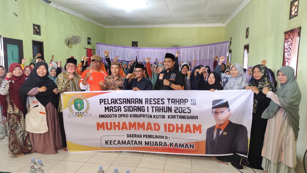 Anggota DPRD Kukar Muhammad Idham Gelar Reses di Desa Sidomukti Kecamatan Muara Kaman