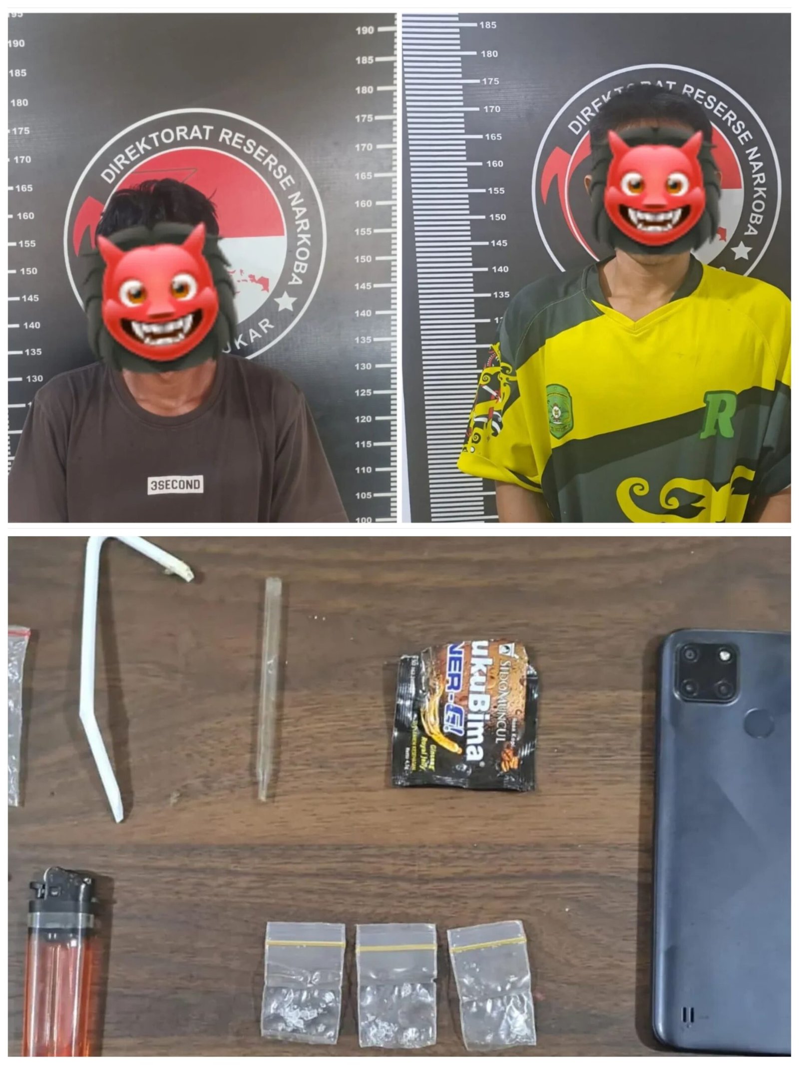 Satresnarkoba Polres Kukar Ungkap Peredaran Sabu di Kelurahan Bukit Biru, Dua Pria Diamankan