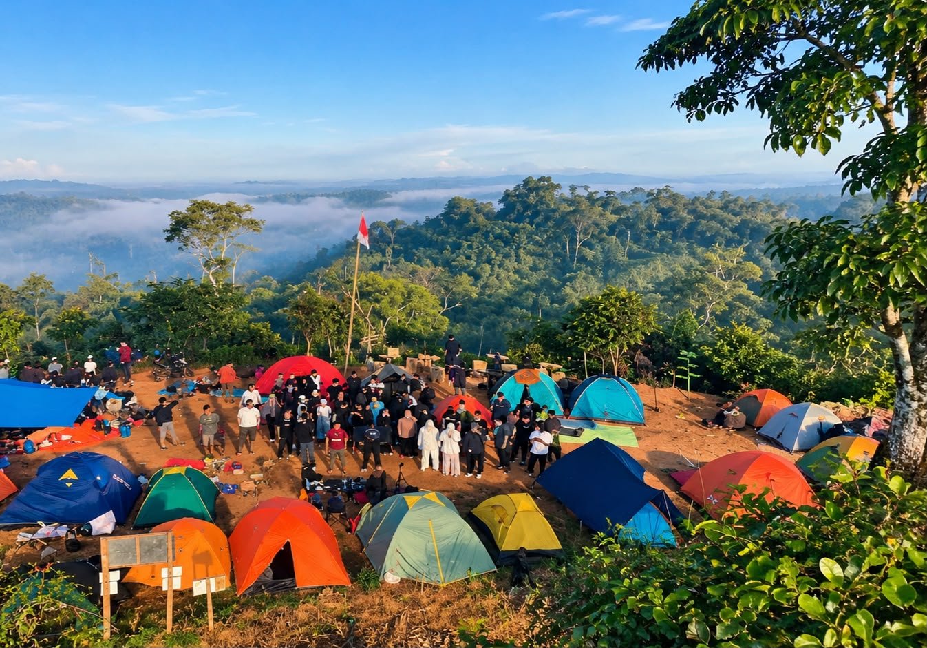 Destinasi Andalan Puncak HR di Kawasan Agrowisata Pokdarwis Fajar Lestari